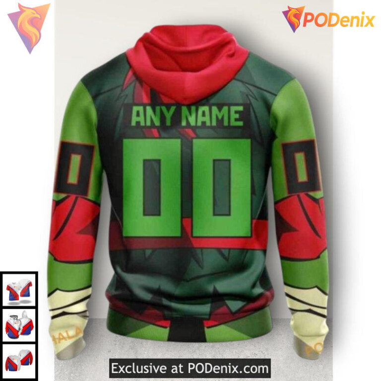Teenage Mutant Ninja Turtles Design Calgary Flames Hoodie 3D Crossover - 1