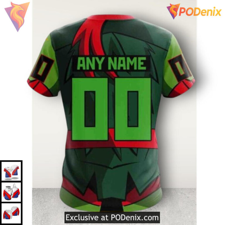 Teenage Mutant Ninja Turtles Design Calgary Flames Hoodie 3D Crossover - 3