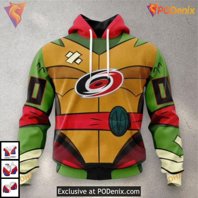 Teenage Mutant Ninja Turtles Theme Carolina Hurricanes Winter Hoodie 3D Custom