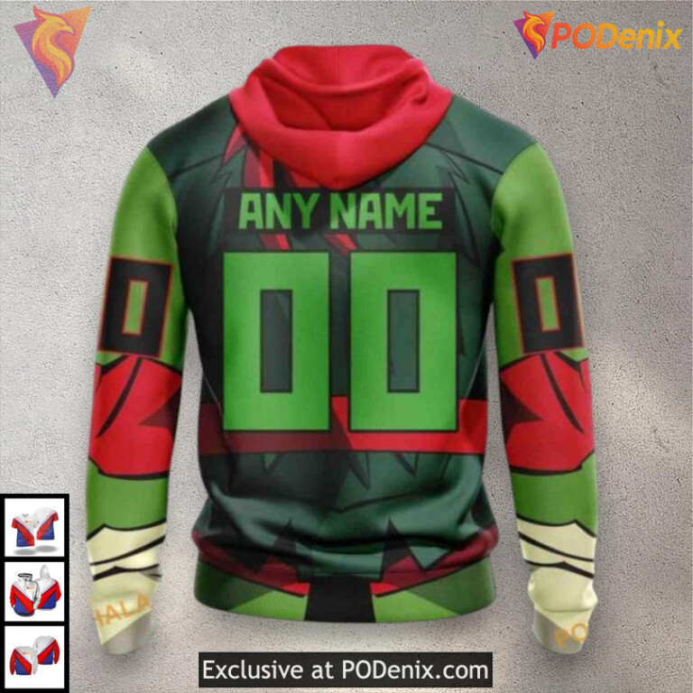 Teenage Mutant Ninja Turtles Theme Carolina Hurricanes Winter Hoodie 3D Custom - 1