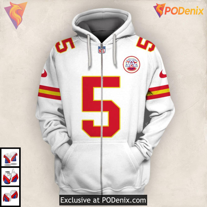 Tommy Townsend AFC Champs Kc Chiefs Hoodie For Men, White Zip Up Football Gear Tommy Townsend AFC Champs Kc Chiefs Hoodie For Men, White Zip Up Football Gear