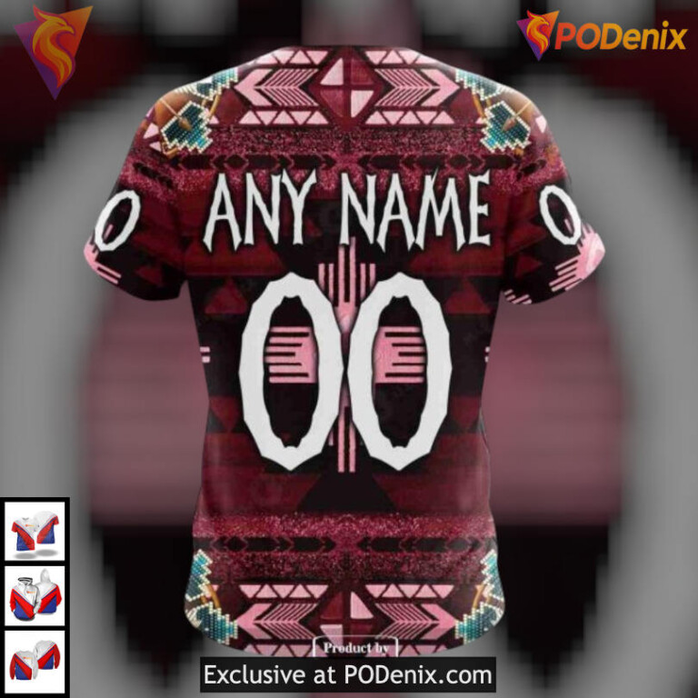 Traditional Native Costume Edition Arizona Coyotes Zip Up Hoodie Custom Apparel - 4