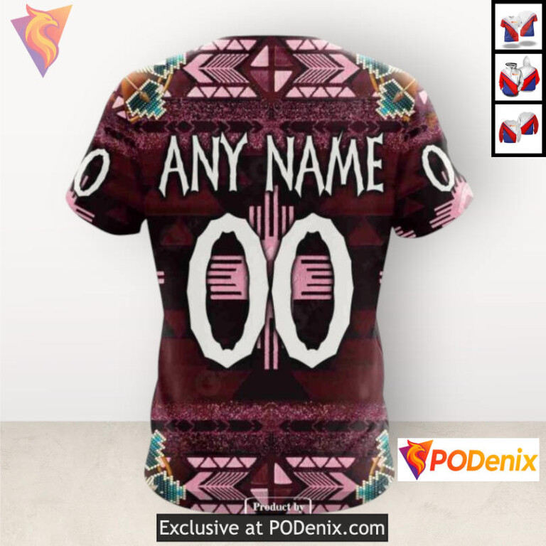 Traditional Native Costume Edition Colorado Avalanche Team Hoodie Sweatshirt 3D - 4