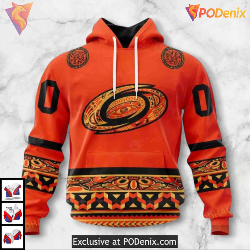 Truth And Reconciliation Day Edition Carolina Hurricanes 3D Hoodie Custom Truth And Reconciliation Day Edition Carolina Hurricanes 3D Hoodie Custom