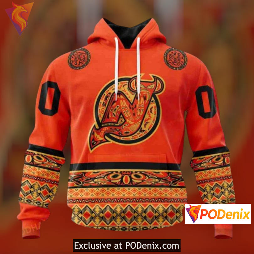 Truth And Reconciliation Tribute Custom Number New Jersey Devils Hoodie 3D