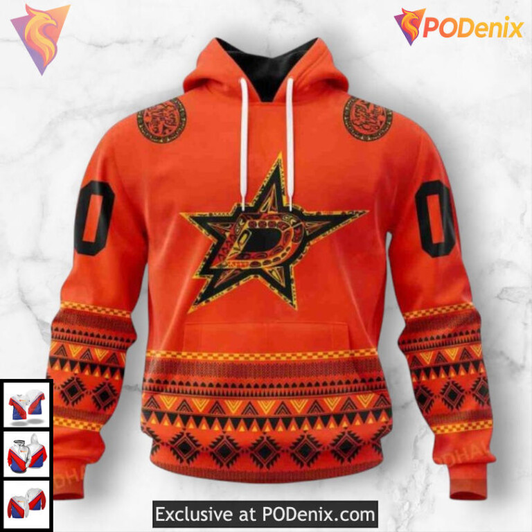 Truth And Reconciliation Tribute Dallas Stars All Over Print Hoodie 3D