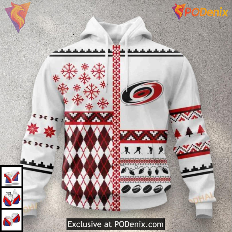 Unisex Christmas Apparel Style Carolina Hurricanes Womens Hoodie 3D Sweatshirt