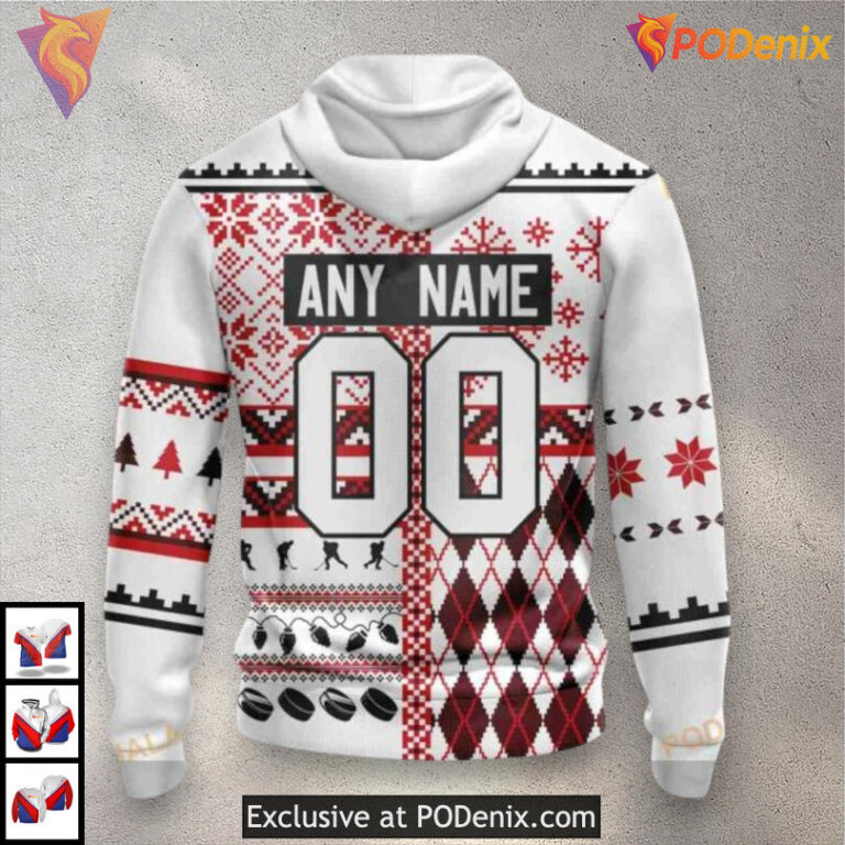 Unisex Christmas Apparel Style Carolina Hurricanes Womens Hoodie 3D Sweatshirt - 2