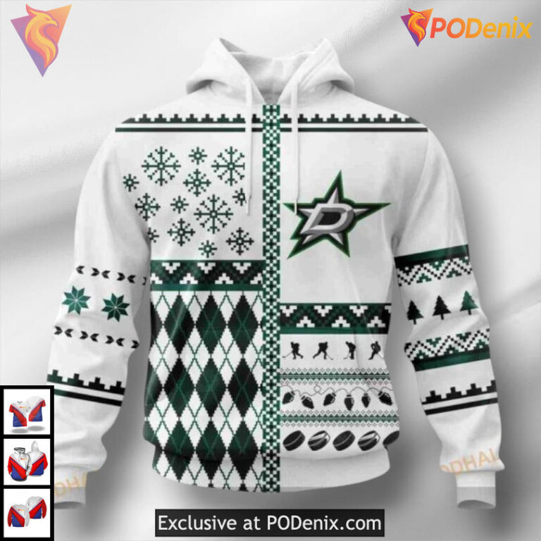 Unisex Christmas Celebration Dallas Stars Youth Hoodie Custom Sweatshirt