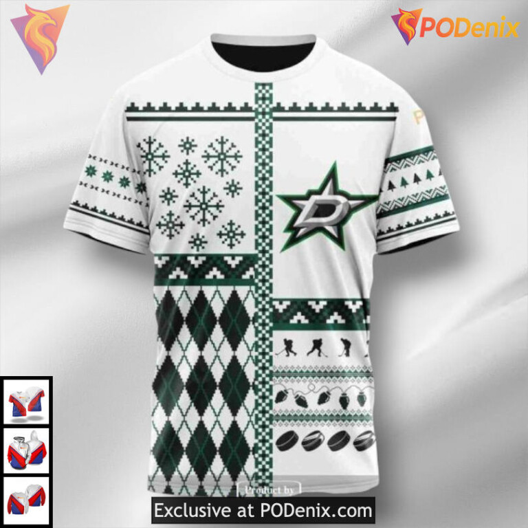 Unisex Christmas Celebration Dallas Stars Youth Hoodie Custom Sweatshirt - 5