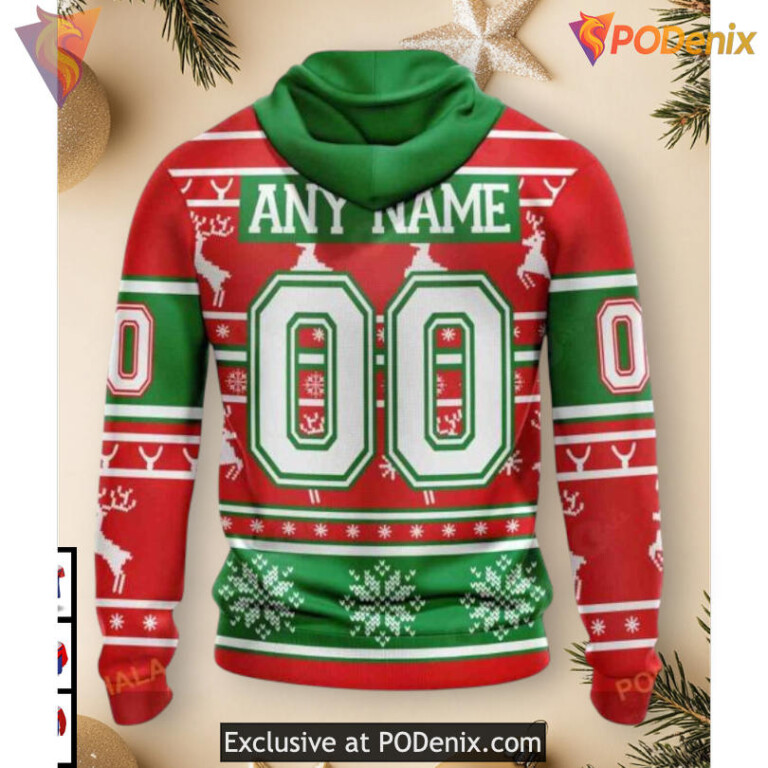 Unisex Christmas Celebration Edition Seattle Kraken Graphic Hoodie 3D Custom - 1