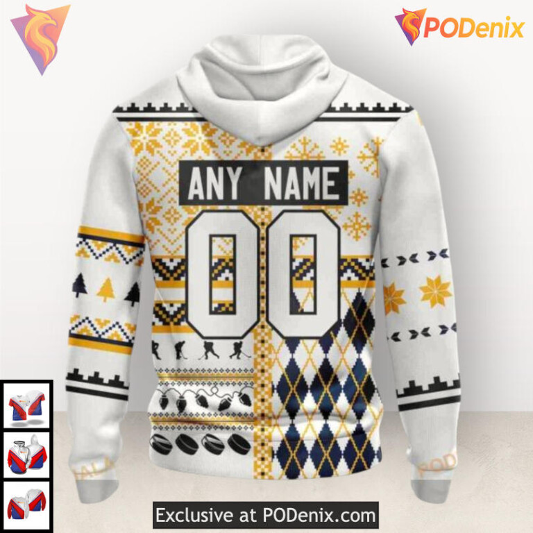 Unisex Christmas Celebration Nashville Predators Sweatshirt Hoodie Custom 3D - 2