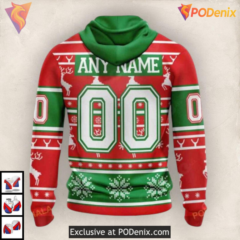 Unisex Christmas Celebration NHL Ottawa Senators 3D Hoodie Sweatshirt - 1