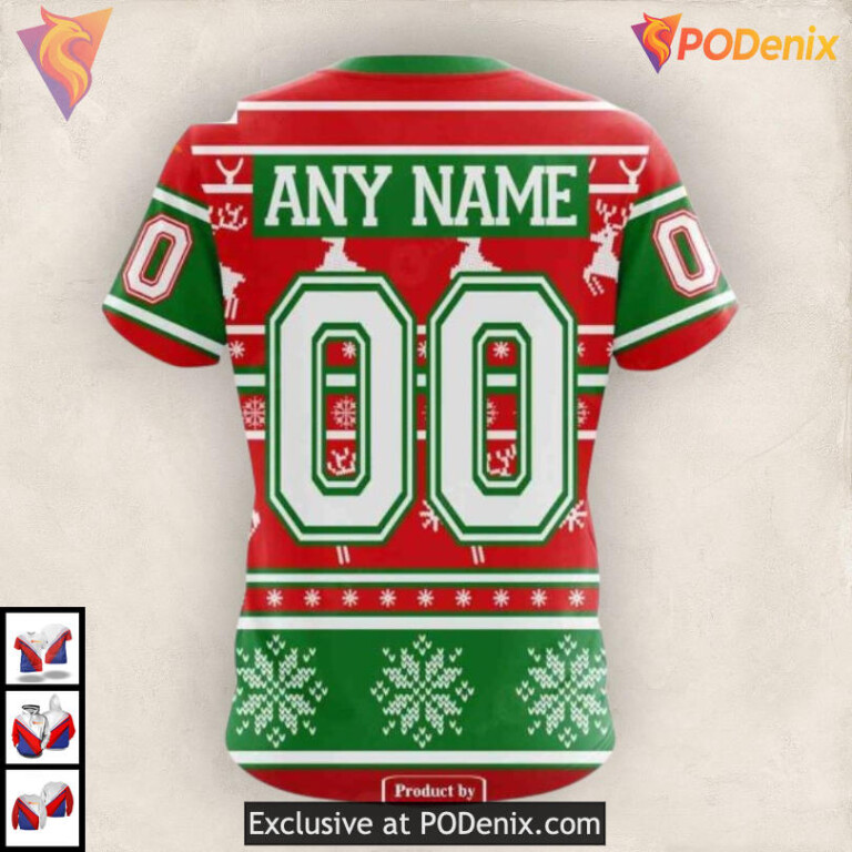 Unisex Christmas Celebration NHL Ottawa Senators 3D Hoodie Sweatshirt - 3
