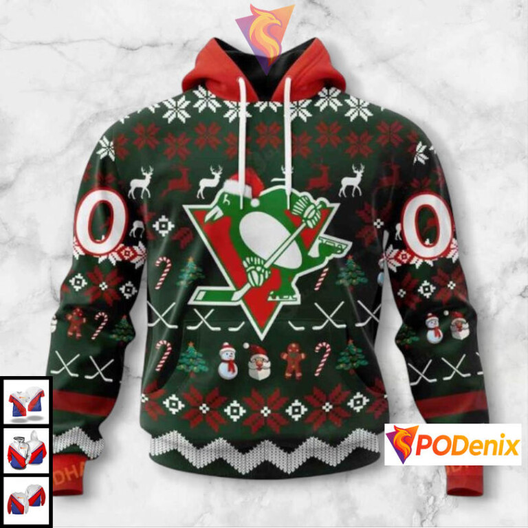 Unisex Christmas Edition NHL Pittsburgh Penguins Hoodie 3D Shirt