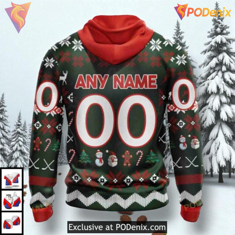 Unisex Christmas Gift Edition NHL Montreal Canadiens Hoodie 3D Sweatshirt - 2