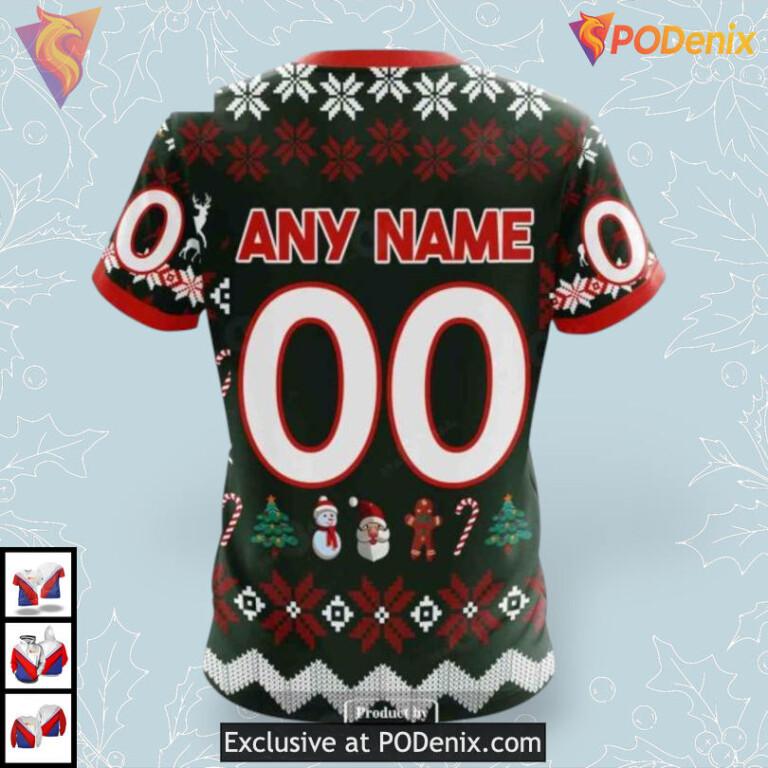 Unisex Christmas Shirt Concept Custom NHL Seattle Kraken Kids Hoodie 3D - 3