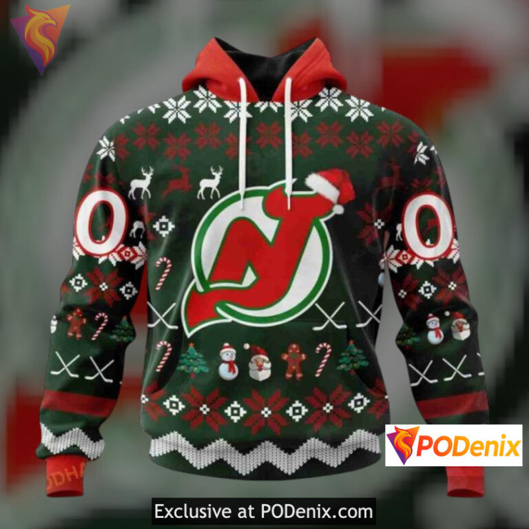 Unisex Funny Christmas Merch New Jersey Devils Sweatshirt Hoodie Special Edition