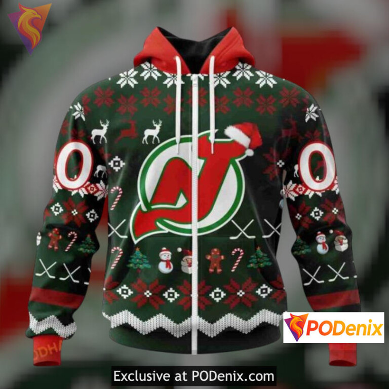 Unisex Funny Christmas Merch New Jersey Devils Sweatshirt Hoodie Special Edition - 1