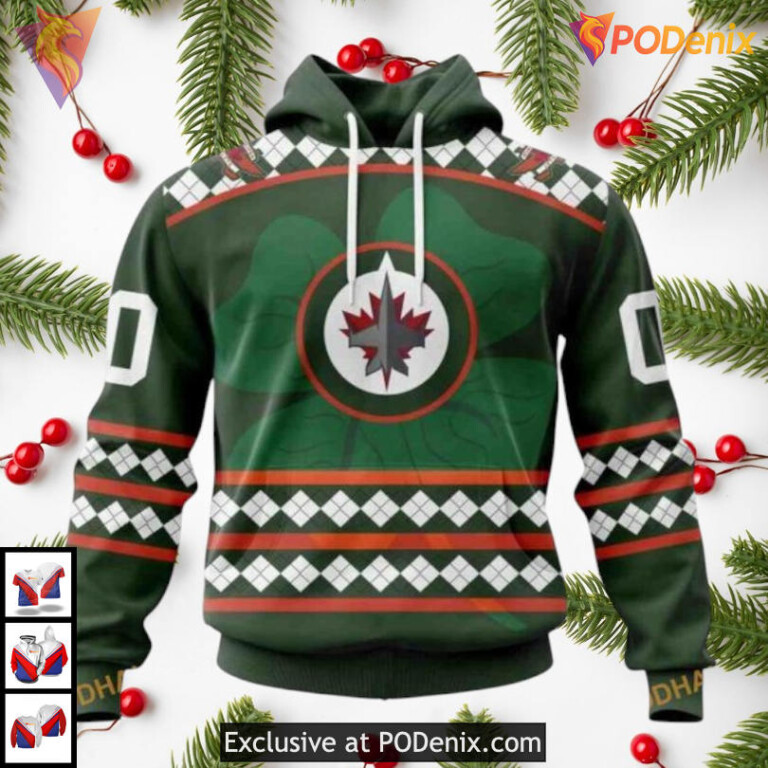 Patriotic USA Flag Edition Winnipeg Jets Youth Hoodie Custom 3D Design