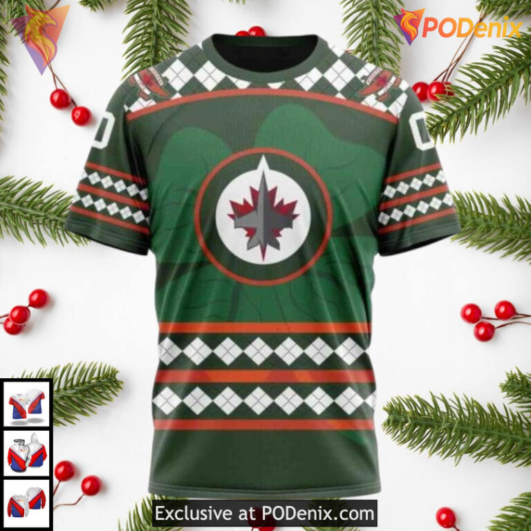 Patriotic USA Flag Edition Winnipeg Jets Youth Hoodie Custom 3D Design - 2