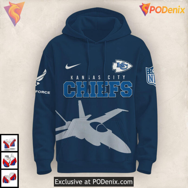 US Air Force 78th Anniversary Kansas City Chief Hoodie, Military Fan Edition - 1
