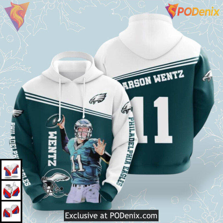 USA Sport All Over Print Custom Philadelphia Eagles Hoodies Unique Fan Apparel