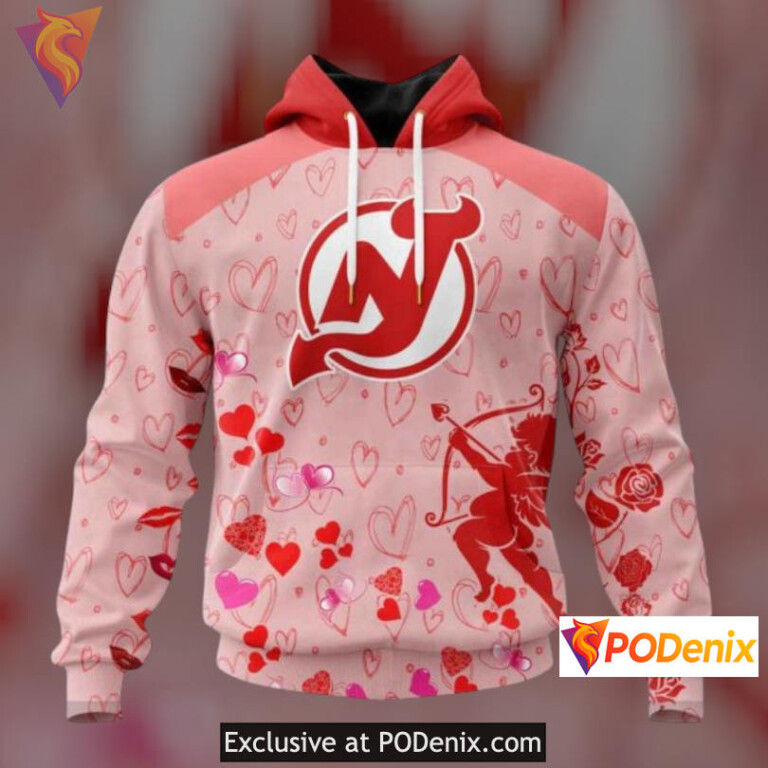 Valentines Day Gift Idea New Jersey Devils Christmas Hoodie Custom Hoodie