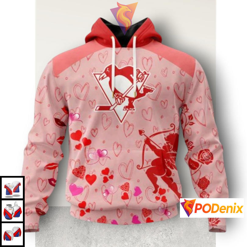 Valentines Day Gift Version Pittsburgh Penguins Sweatshirt Hoodie NHL 3D Valentines Day Gift Version Pittsburgh Penguins Sweatshirt Hoodie NHL 3D