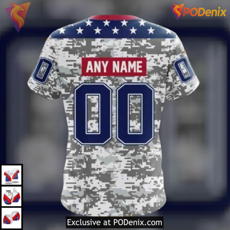 Veterans Day Camo Tribute Arizona Coyotes Sweatshirt Hoodie Military Style 3D - 3