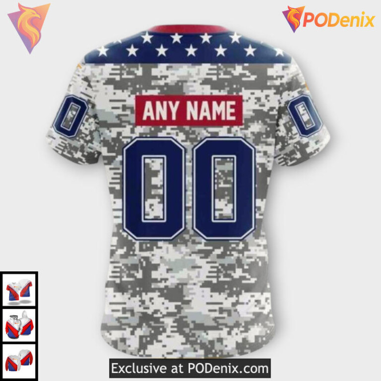 Veterans Day Camo Tribute Carolina Hurricanes Youth Hoodie Custom 3D Apparel - 3