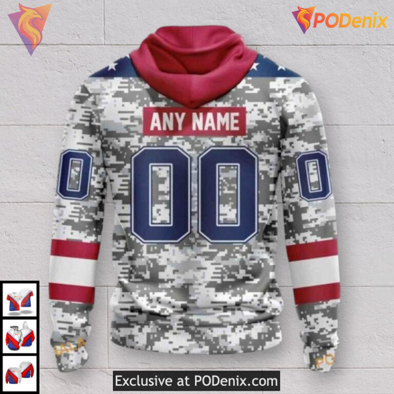 Veterans Day Camo Tribute Dallas Stars Womens Hoodie Custom Edition - 1