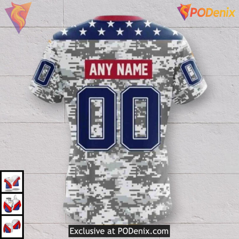 Veterans Day Camo Tribute Dallas Stars Womens Hoodie Custom Edition - 3