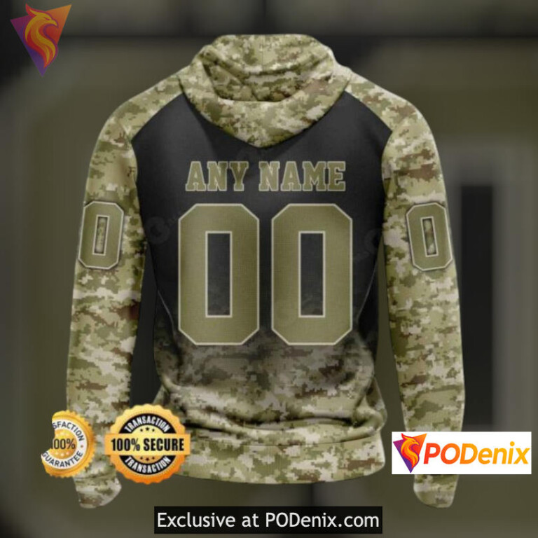 Veterans Day Camo Tribute New Jersey Devils Youth Hoodie Special 3D Gear - 1