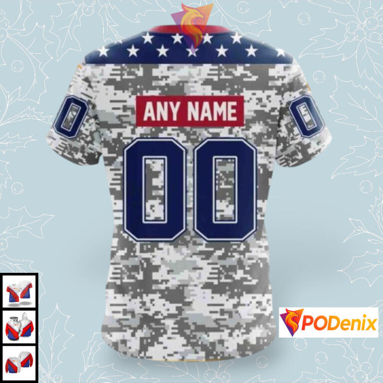 Veterans Day Military Camo Design Custom Pittsburgh Penguins Youth Hoodie NHL Apparel - 3