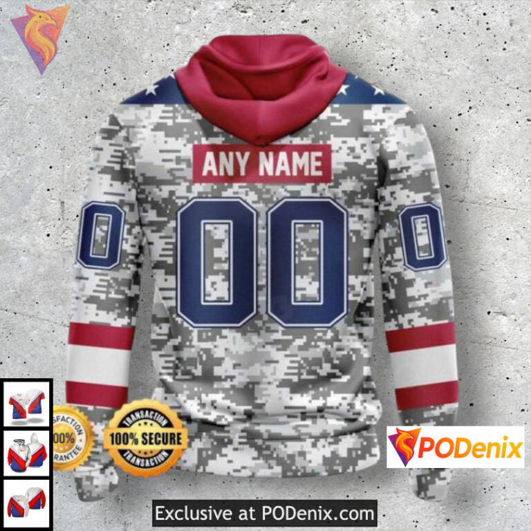Veterans Day Tribute Anaheim Ducks Hoodie All Over Print Camo Edition - 1