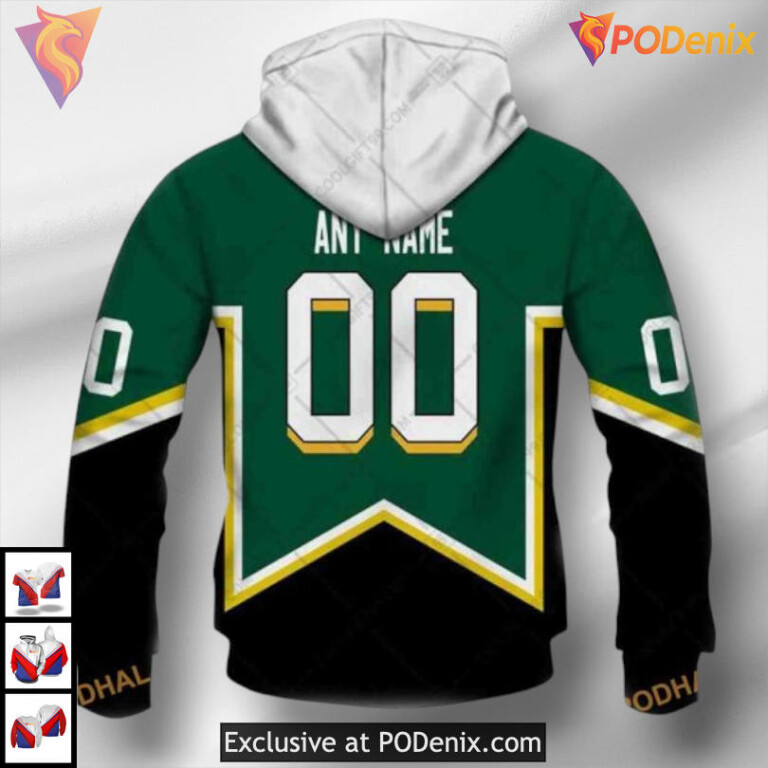 Vintage Jersey Throwback Concept Dallas Stars Hoodie 3D Custom Design - 2