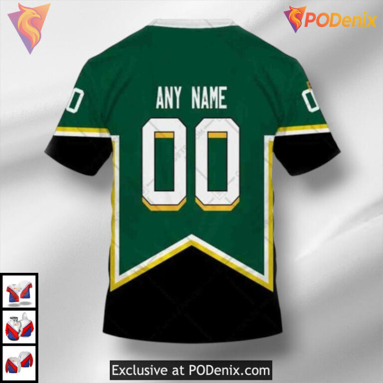 Vintage Jersey Throwback Concept Dallas Stars Hoodie 3D Custom Design - 3