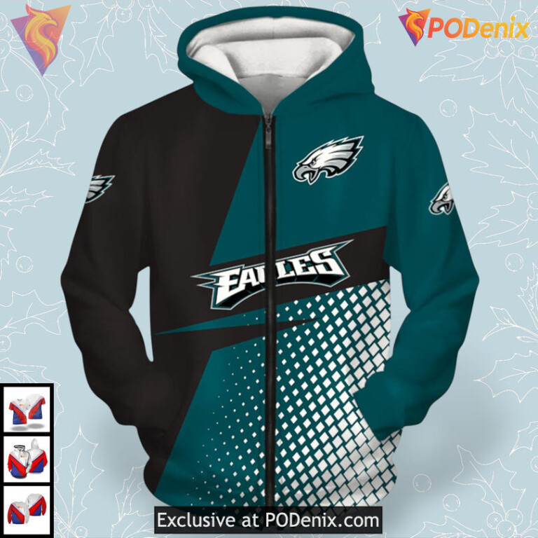 Vintage Long Sleeve Look Youth Philadelphia Eagles Hoodie Custom Giftwear