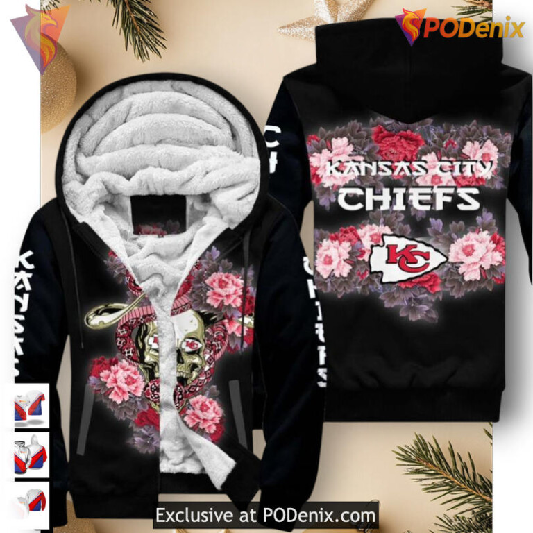 Vintage Skull Rose Kansas City Chiefs Hoodie, Classic 3D Limited Edition