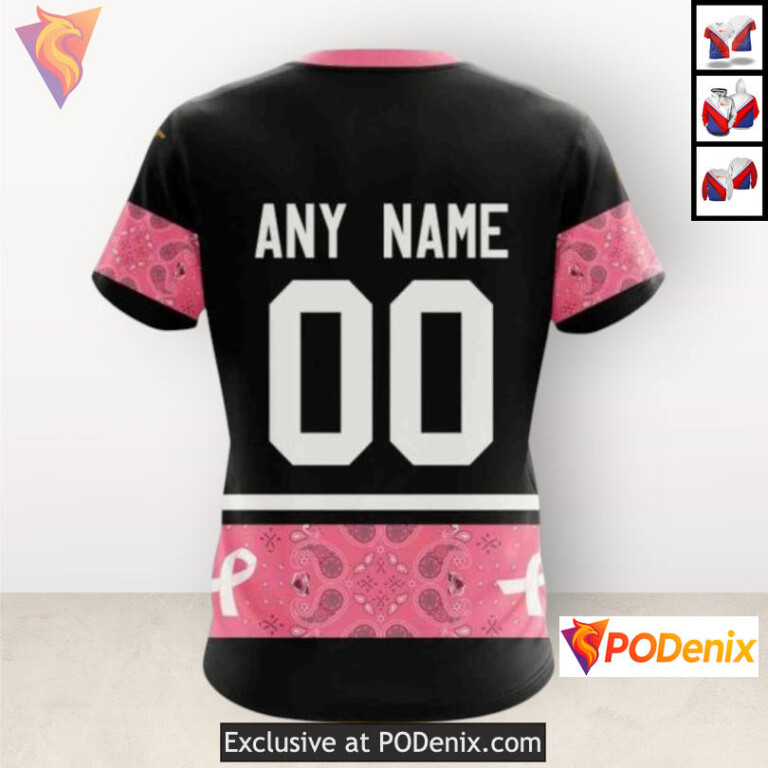 We Wear Pink Cancer Awareness Custom Colorado Avalanche Hoodie 3D - 3