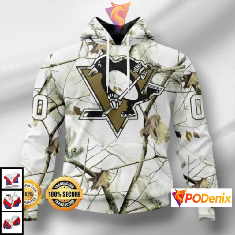 Winter Camo Concept Style Pittsburgh Penguins Full Print Hoodie NHL 3D