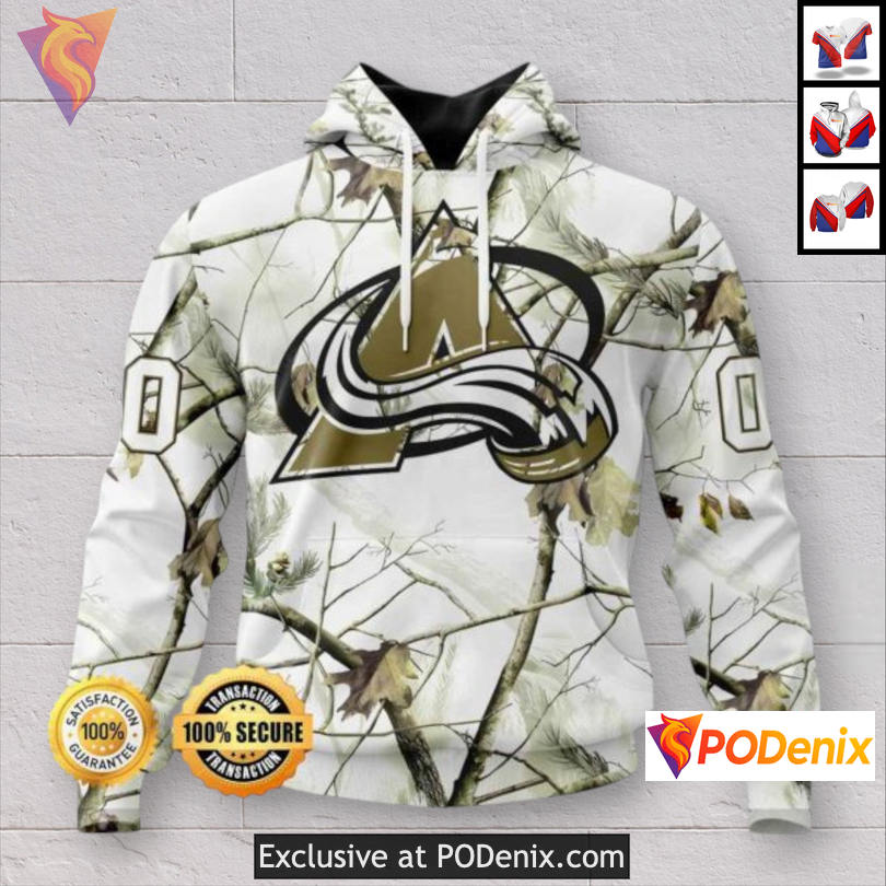 Winter Camo Edition Colorado Avalanche Christmas Hoodie Personalized 3D