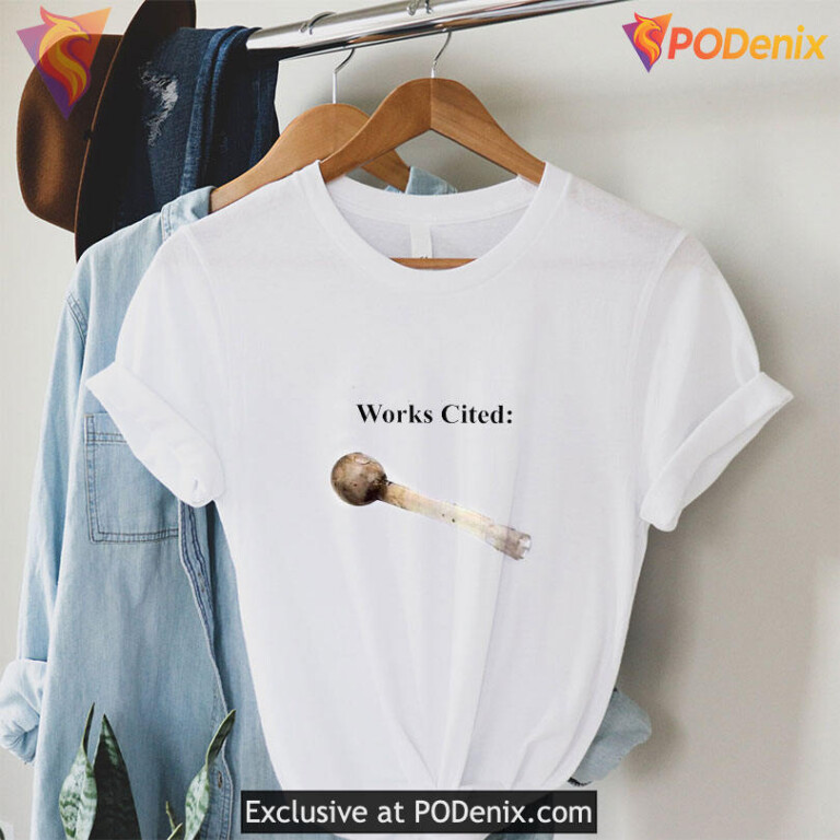 Works Cited Crack Pipe shirt, Irony Meme Statement for Street Humor Fans - 1