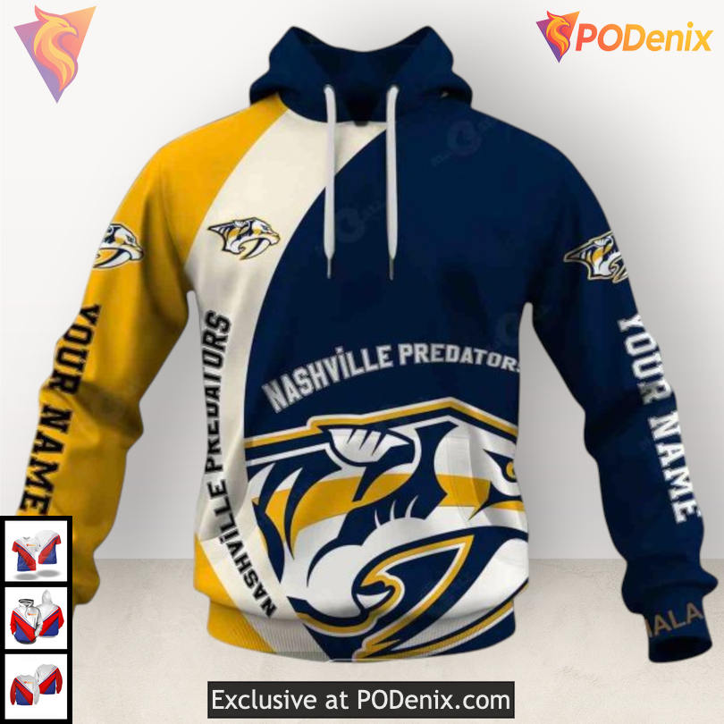 You Laugh I Cry Quote Design Nashville Predators Hoodie 3D Custom Apparel