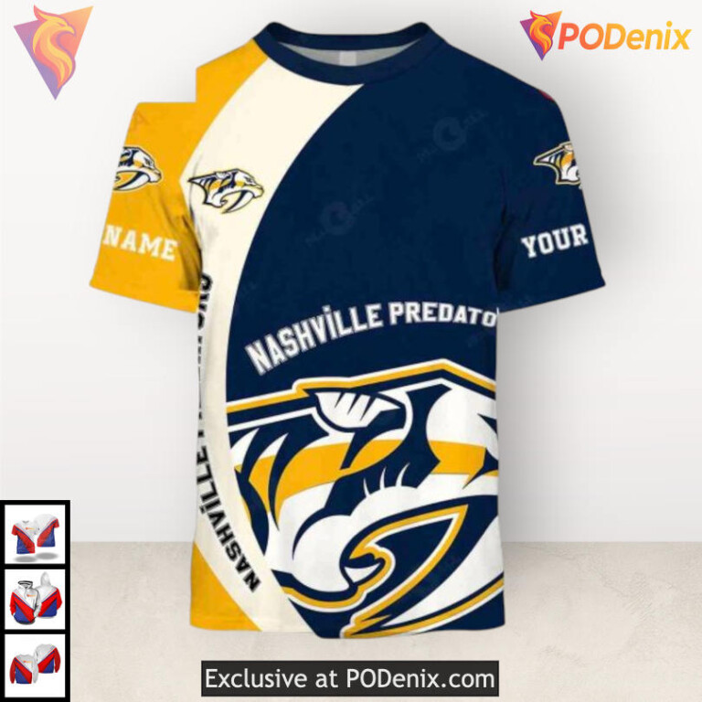 You Laugh I Cry Quote Design Nashville Predators Hoodie 3D Custom Apparel - 1