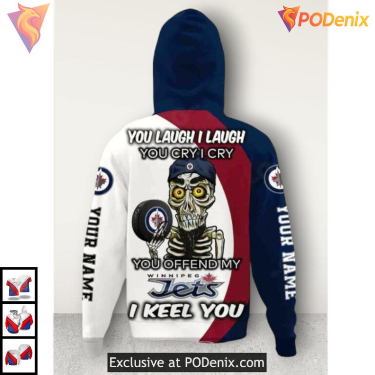 Team Pride Flag Edition Personalized Winnipeg Jets Hoodie All Over Print - 2