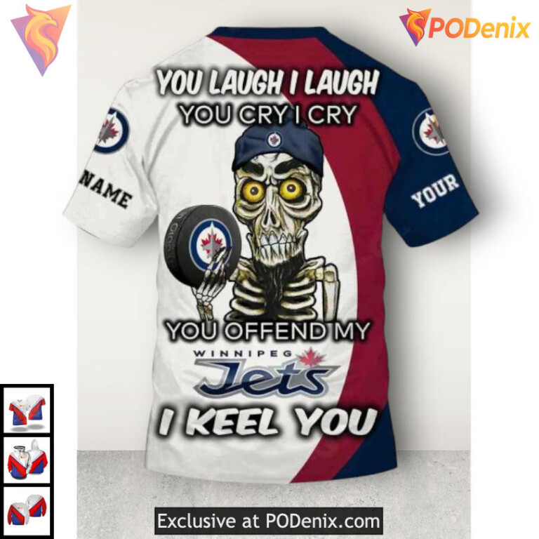 Team Pride Flag Edition Personalized Winnipeg Jets Hoodie All Over Print - 3