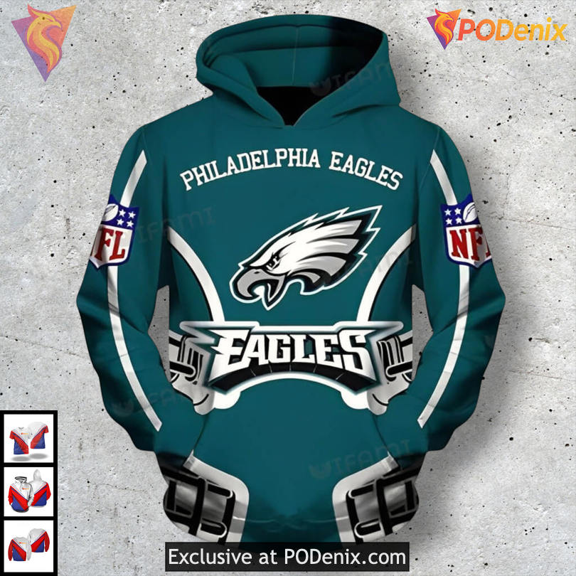 Youth Graphic Edition Philadelphia Eagles Mens Hoodies with Official Team Logo Youth Graphic Edition Philadelphia Eagles Mens Hoodies with Official Team Logo