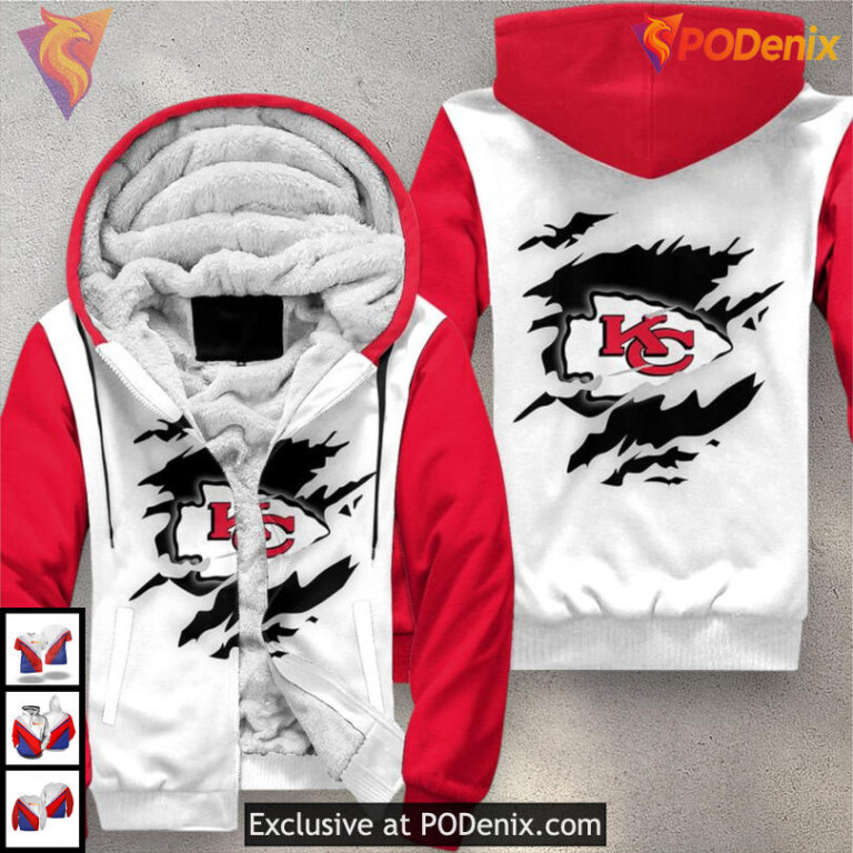 Zip Fleece Kansas City Chiefs Mens Hoodie, Custom 3D Limited Edition Style